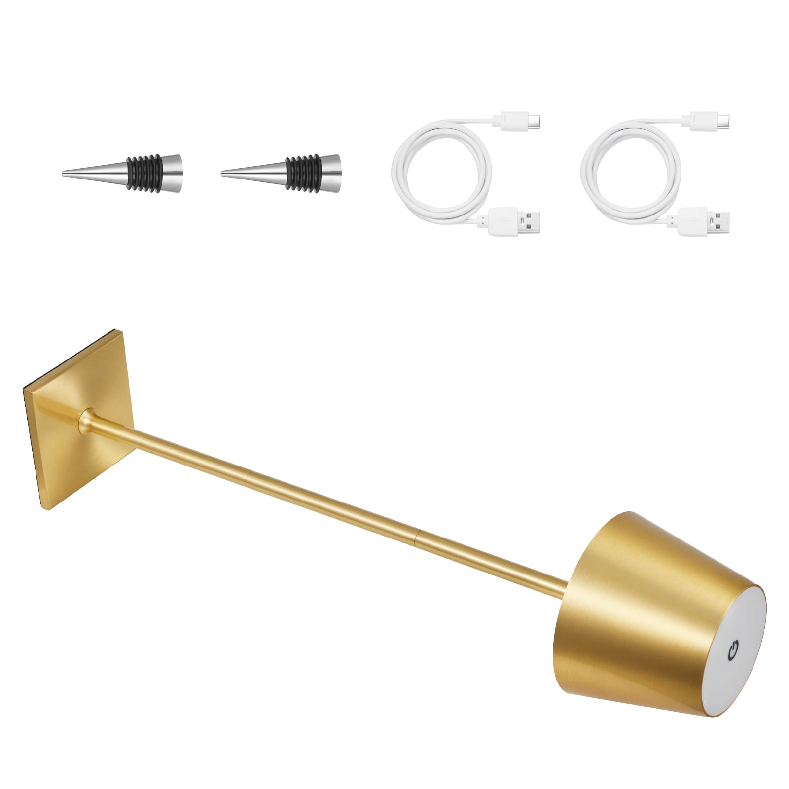 Cordless Table Lamp Rechargeable Gold Led Desk Lamp Adjustable_voghion.com
